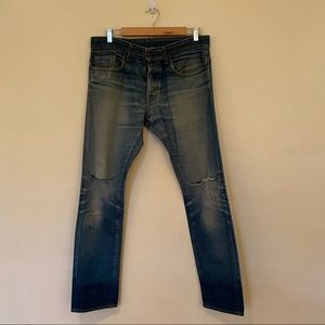 Railcar raw selvedge denim